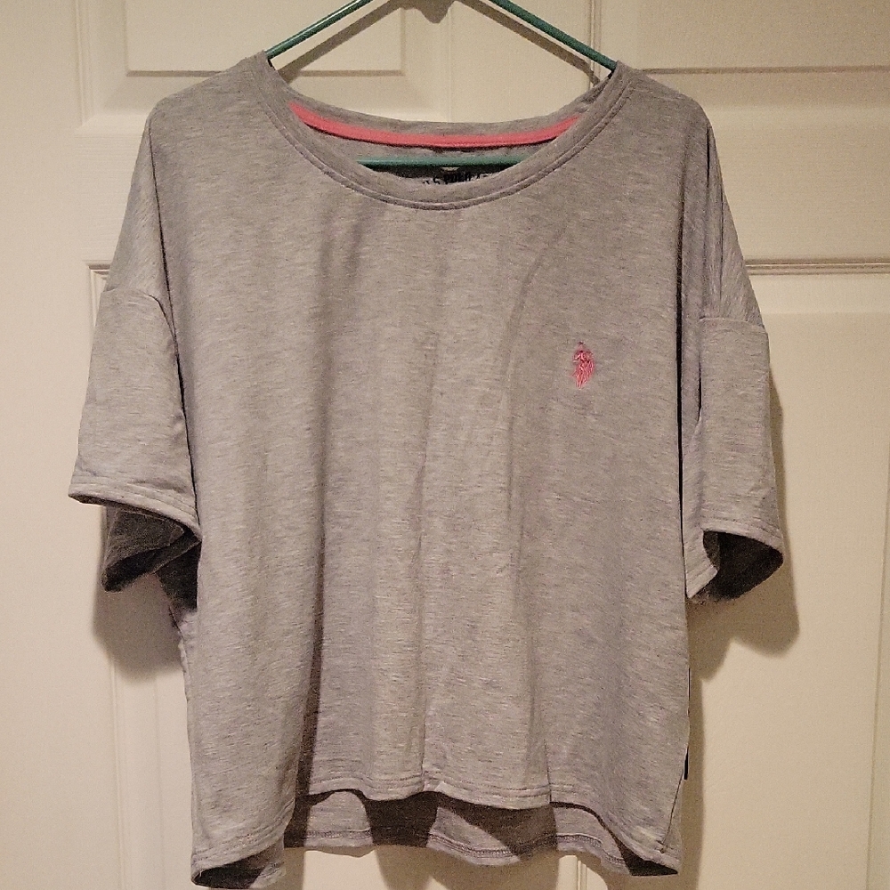 U.S. Polo Assn. Gray Short Sleeve Tee